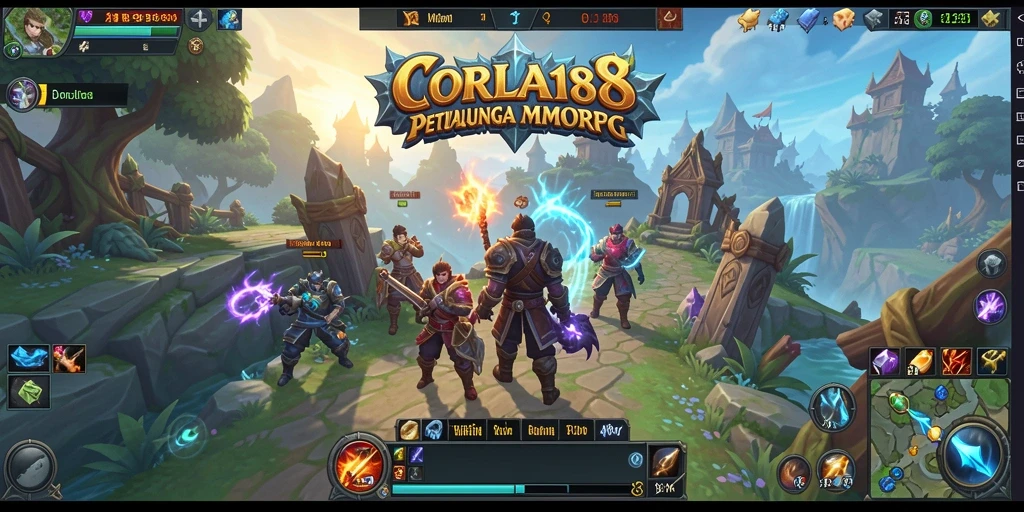 Tangkapan layar gameplay epik dari dunia fantasi CORLA188.