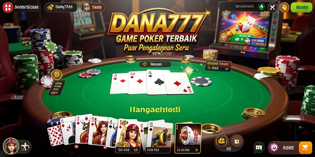 Tampilan menarik dari permainan Poker di DANA777.