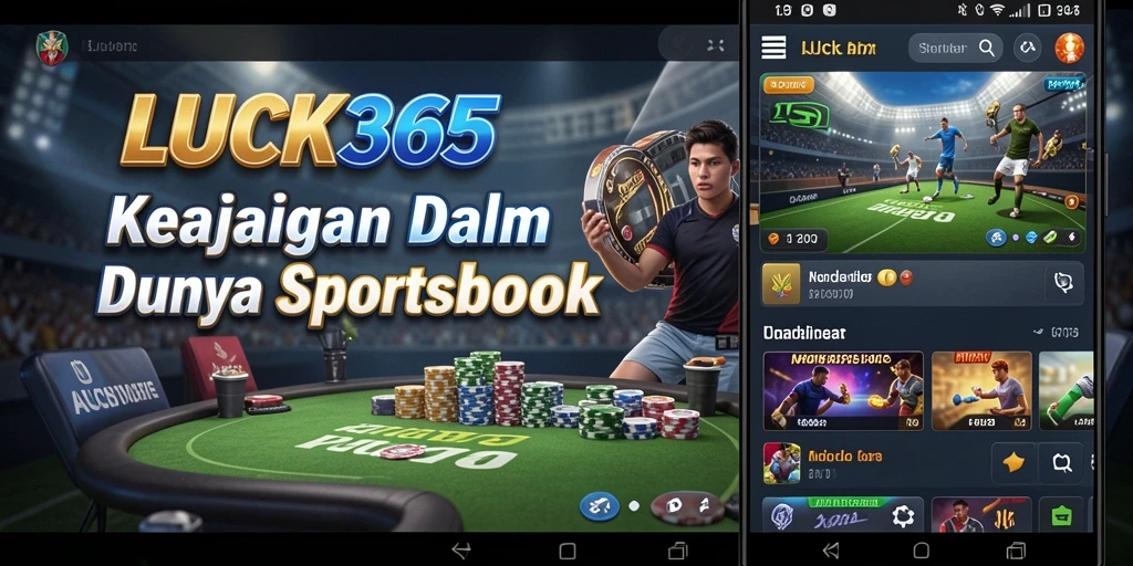 Tampilan antarmuka LUCK365 saat bermain taruhan olahraga secara live.