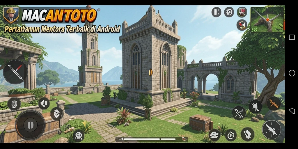 Screenshot gameplay Tower Defense yang menegangkan di MACANTOTO.