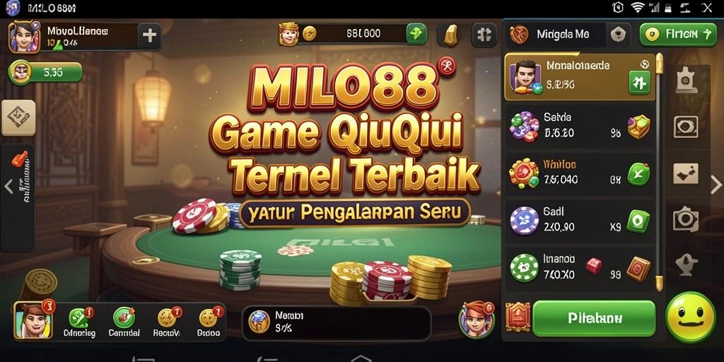 Tampilan menarik dari gameplay QiuQiu di MILO88.