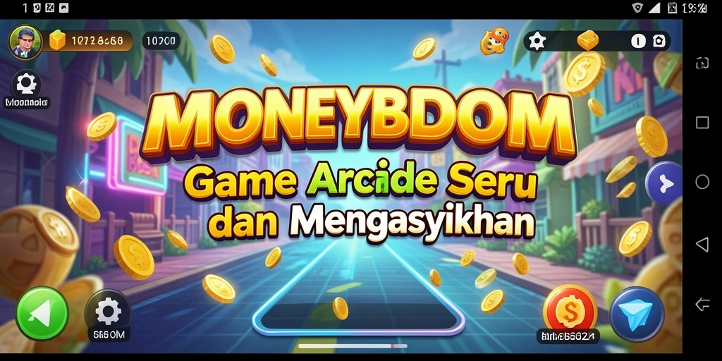 Tampilan gameplay seru dari MONEYBOOM di level yang menantang.